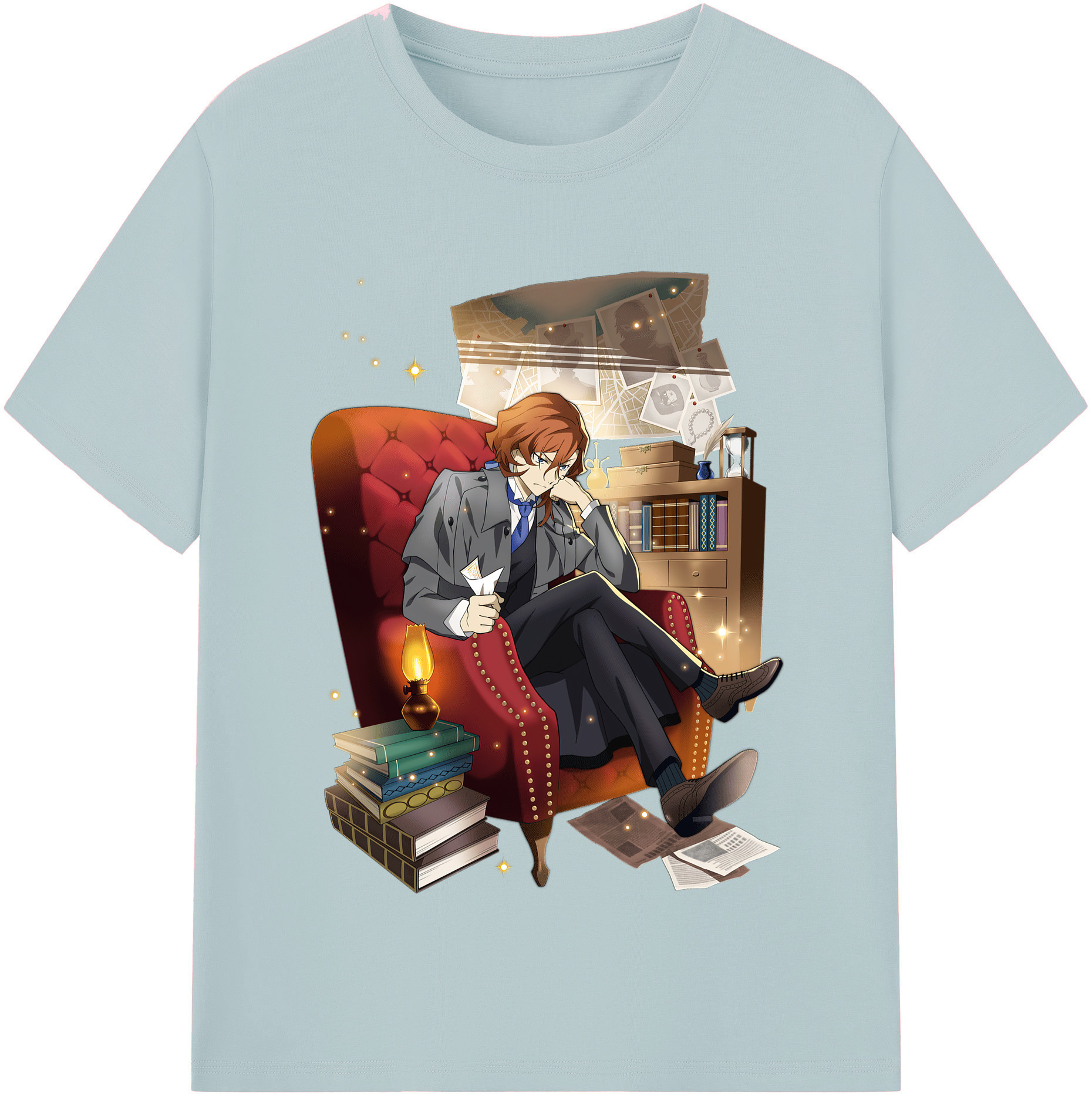 （画像用） 文豪ストレイドッグス Bungo Stray Dogs 綿100％半袖Tシャツ（フロントプリント）
